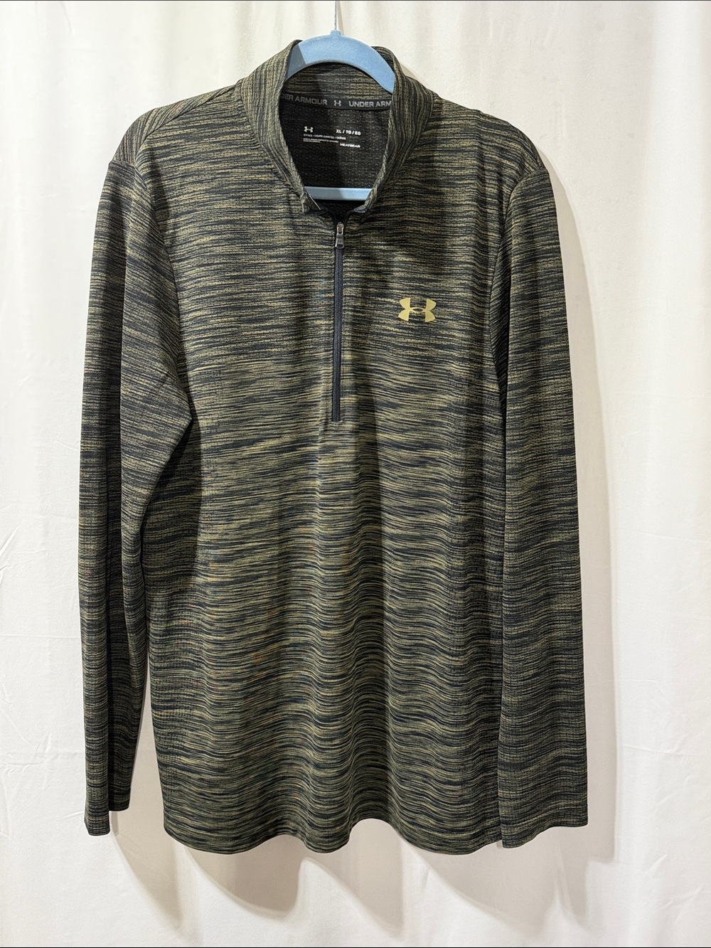 Under Armour Men's Green Heather 1/4 Zip Performance Jacket